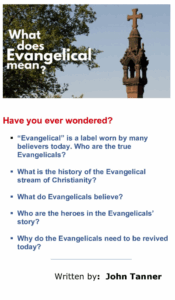 Who Are The Evangelicals?